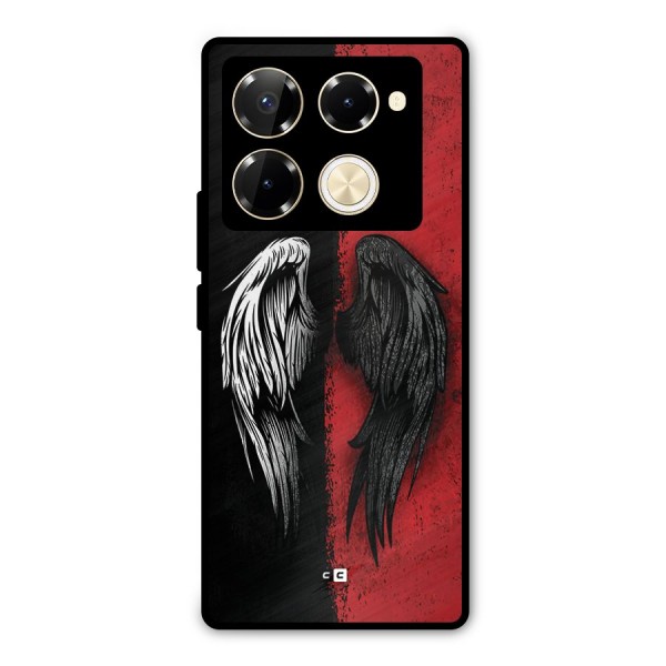 Angle Demon Wings Metal Back Case for Infinix Note 40 Pro