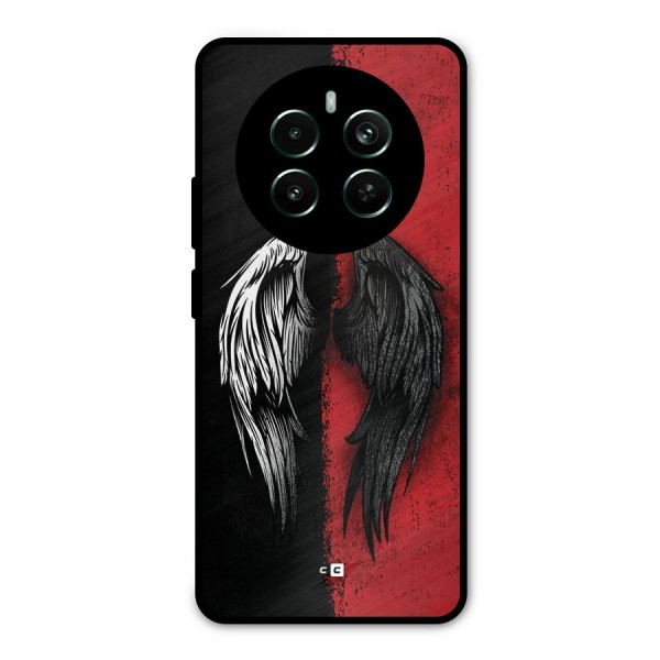 Angle Demon Wings Metal Back Case for Realme 12 Plus
