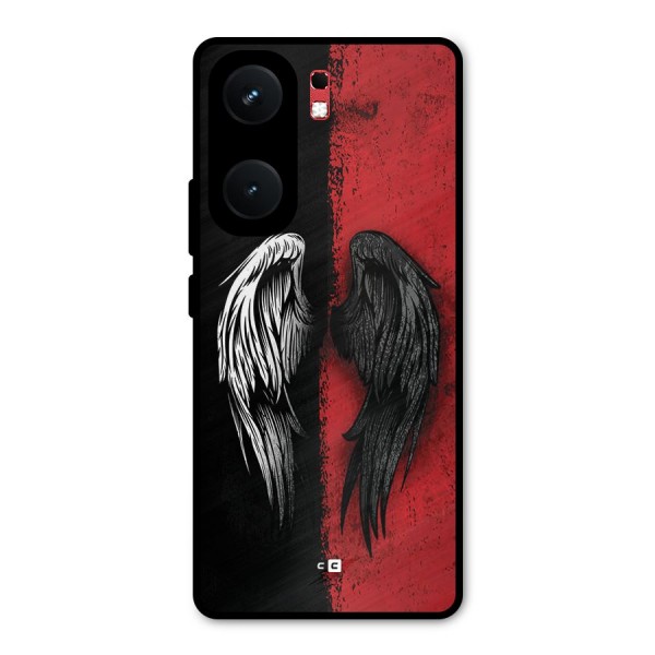 Angle Demon Wings Metal Back Case for iQOO Neo 9 Pro