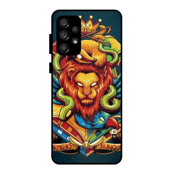 Animal Art Metal Back Case for Galaxy A73 5G