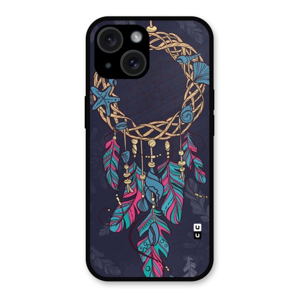 Animated Dream Catcher Metal Back Case for iPhone 15