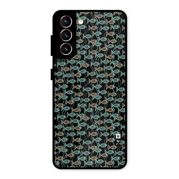 Animated Fishes Art Pattern Metal Back Case for Galaxy S21 5G
