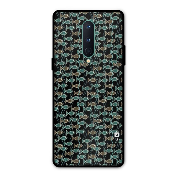 Animated Fishes Art Pattern Metal Back Case for OnePlus 8