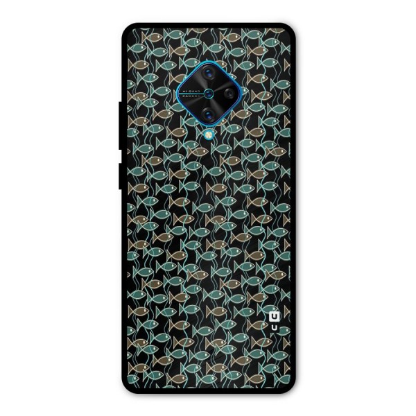 Animated Fishes Art Pattern Metal Back Case for Vivo S1 Pro