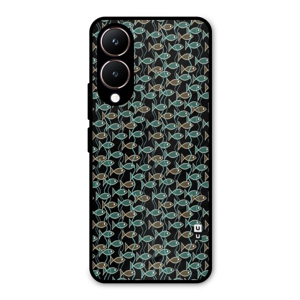 Animated Fishes Art Pattern Metal Back Case for Vivo Y28