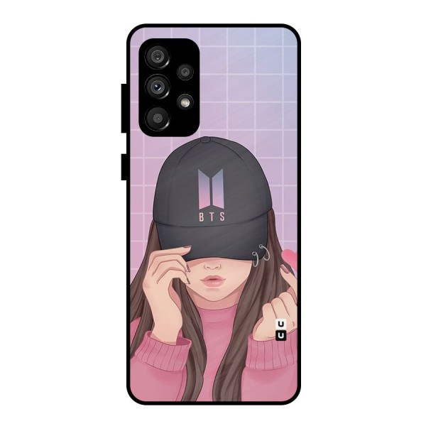 Anime Beautiful BTS Girl Metal Back Case for Galaxy A73 5G