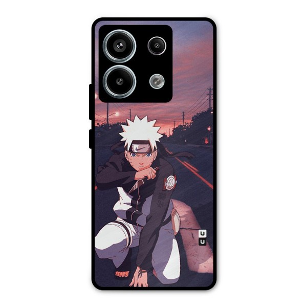 Anime Naruto Aesthetic Metal Back Case for Redmi Note 13 Pro 5G