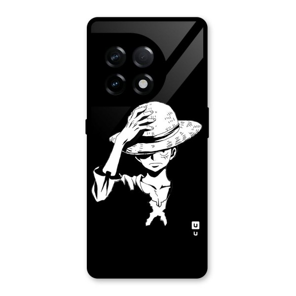 Anime One Piece Luffy Silhouette Glass Back Case for OnePlus 11R
