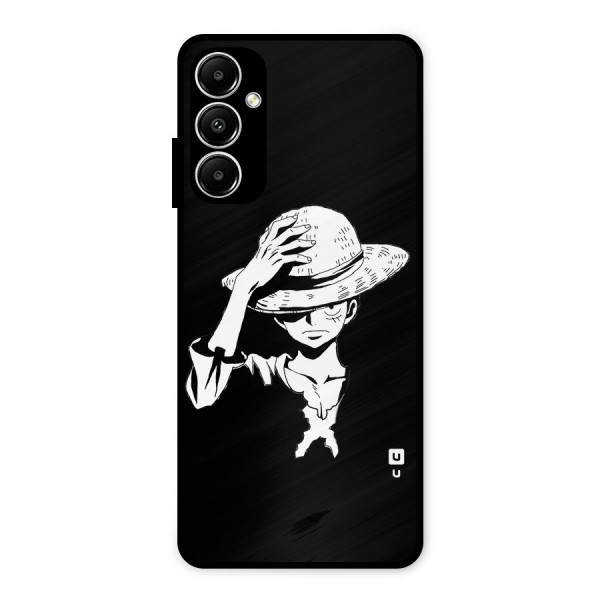 Anime One Piece Luffy Silhouette Metal Back Case for Galaxy A05s