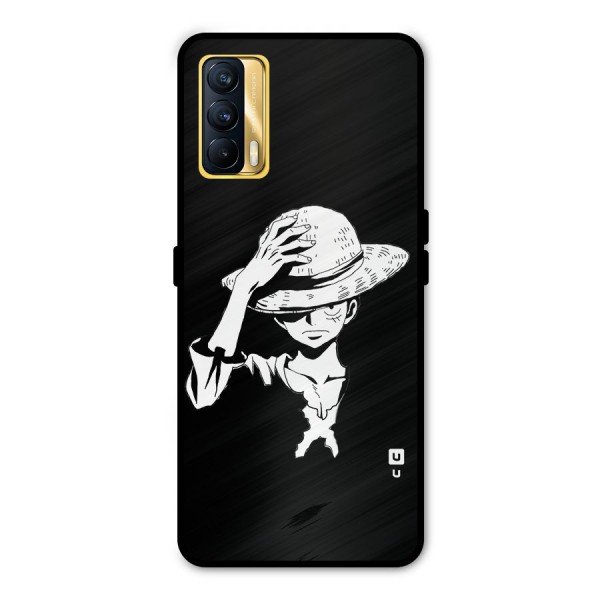 Anime One Piece Luffy Silhouette Metal Back Case for Realme X7