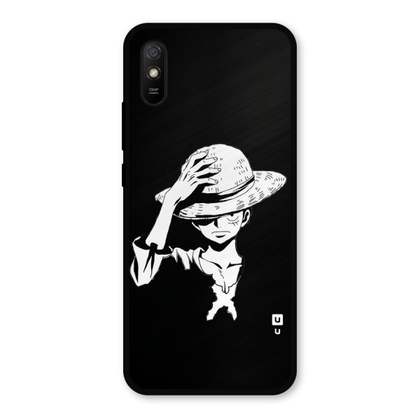 Anime One Piece Luffy Silhouette Metal Back Case for Redmi 9i