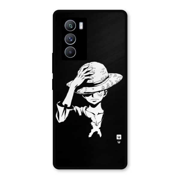 Anime One Piece Luffy Silhouette Metal Back Case for iQOO 9 SE