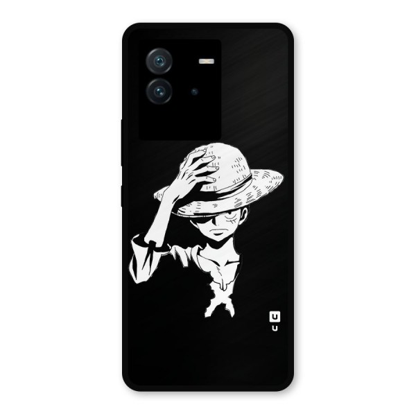 Anime One Piece Luffy Silhouette Metal Back Case for iQOO Neo 6 5G