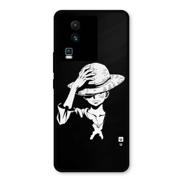 Anime One Piece Luffy Silhouette Metal Back Case for iQOO Neo 7