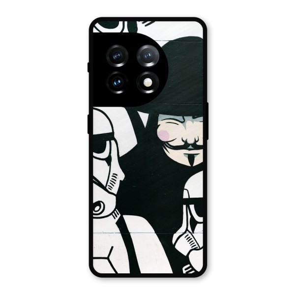 Anonymous Hat Metal Back Case for OnePlus 11