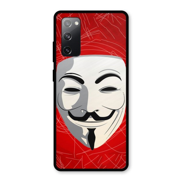Anonymous Mask Abstract  Metal Back Case for Galaxy S20 FE