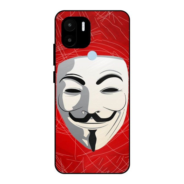 Anonymous Mask Abstract  Metal Back Case for Redmi A1+