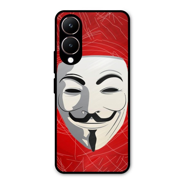 Anonymous Mask Abstract  Metal Back Case for Vivo Y28
