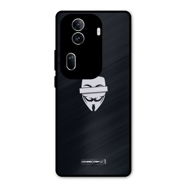 Anonymous Mask Metal Back Case for Oppo Reno11 Pro 5G