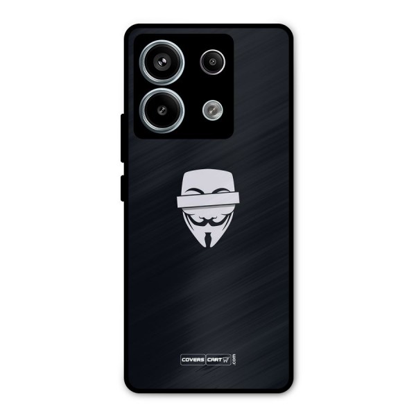 Anonymous Mask Metal Back Case for Redmi Note 13 Pro 5G