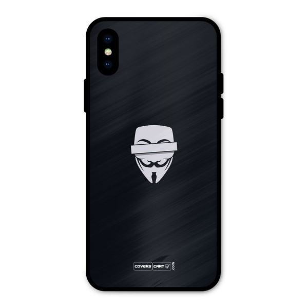 Anonymous Mask Metal Back Case for iPhone X