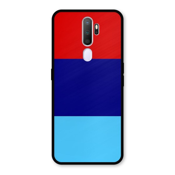 Armed Forces Stripes Metal Back Case for Oppo A9 (2020)