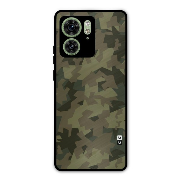 Army Abstract Metal Back Case for Motorola Edge 40 5G