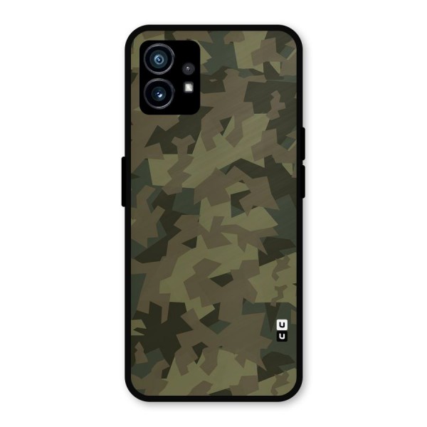 Army Abstract Metal Back Case for Nothing Phone 1
