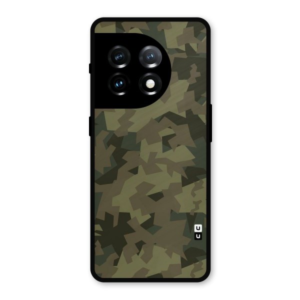 Army Abstract Metal Back Case for OnePlus 11