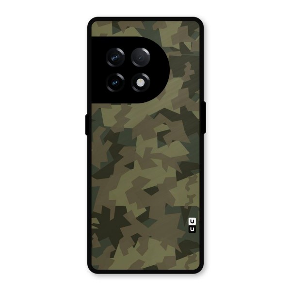 Army Abstract Metal Back Case for OnePlus 11R