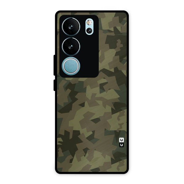 Army Abstract Metal Back Case for Vivo V29 Pro