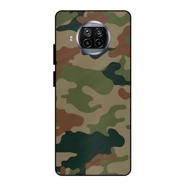Army Camouflage Metal Back Case for Mi 10i