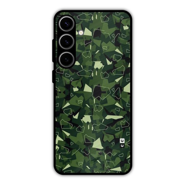 Army Shape Design Metal Back Case for Galaxy S24 Plus