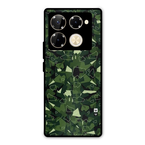 Army Shape Design Metal Back Case for Infinix Note 40 Pro