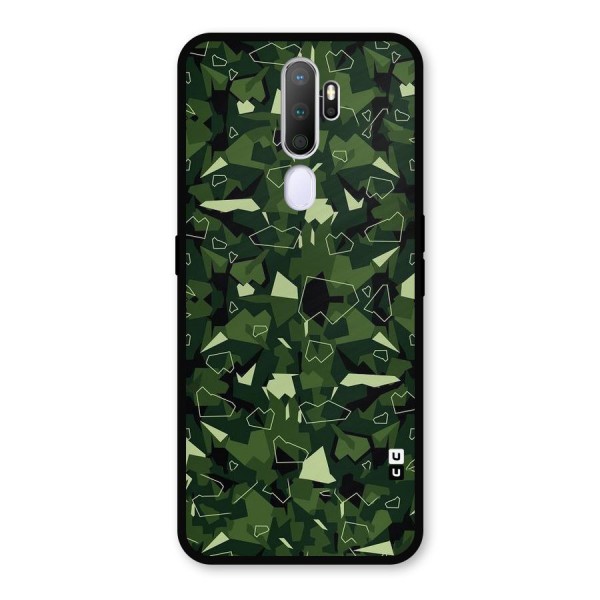 Army Shape Design Metal Back Case for Oppo A9 (2020)