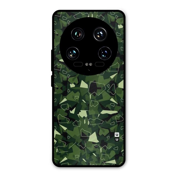 Army Shape Design Metal Back Case for Xiaomi 14 Ultra