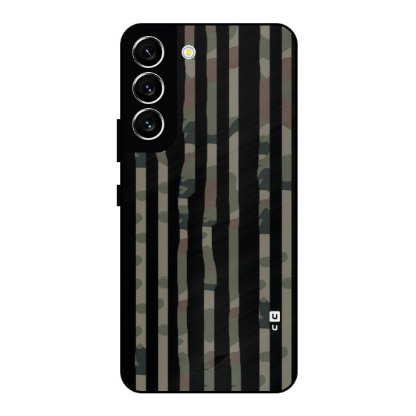 Army Stripes Metal Back Case for Galaxy S22 5G