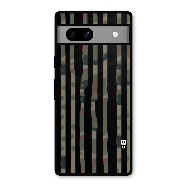 Army Stripes Metal Back Case for Google Pixel 7a