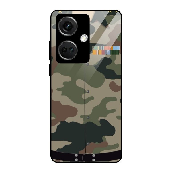 Army Uniform Glass Back Case for OnePlus Nord CE 3 5G