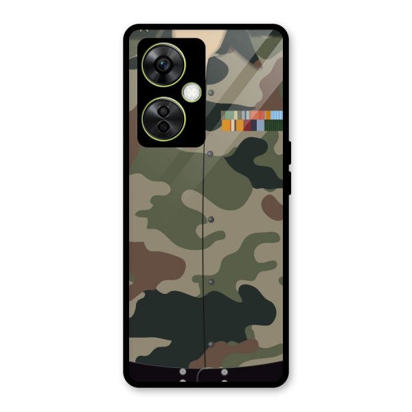 Army Uniform Glass Back Case for OnePlus Nord CE 3 Lite
