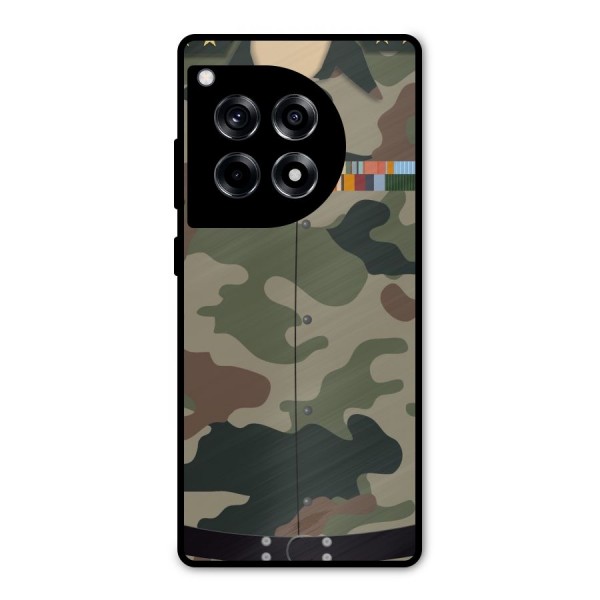 Army Uniform Metal Back Case for OnePlus 12R