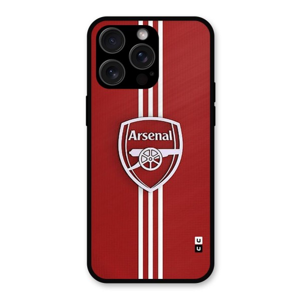 Arsenal Club Metal Back Case for iPhone 15 Pro Max