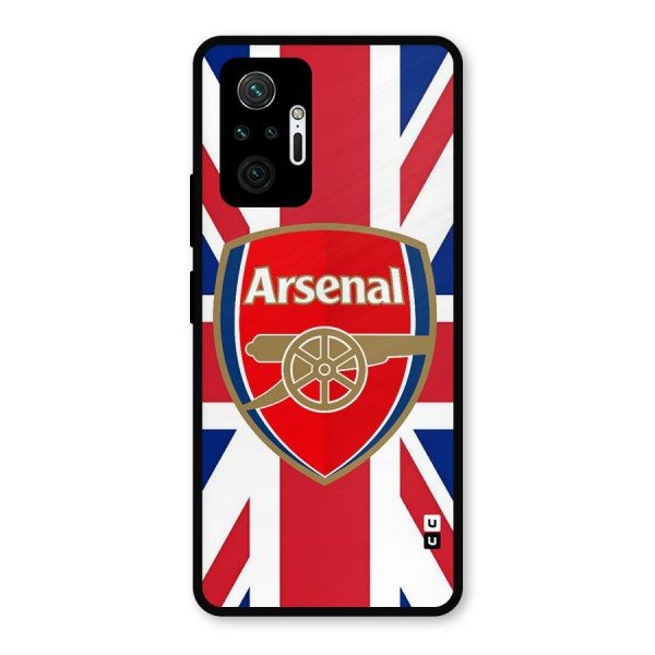 Arsenal Flag Metal Back Case for Redmi Note 10 Pro