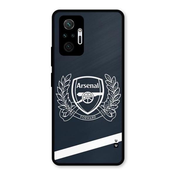 Arsenal Forward Metal Back Case for Redmi Note 10 Pro