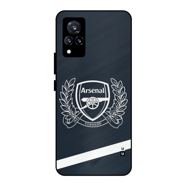 Arsenal Forward Metal Back Case for Vivo V21 5G