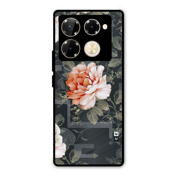 Art And Floral Metal Back Case for Infinix Note 40 Pro