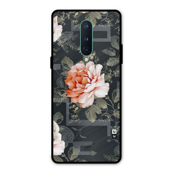 Art And Floral Metal Back Case for OnePlus 8