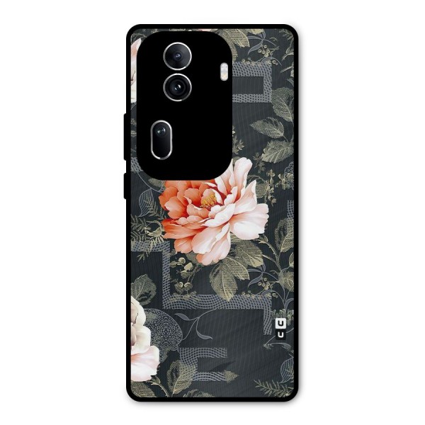 Art And Floral Metal Back Case for Oppo Reno11 Pro 5G