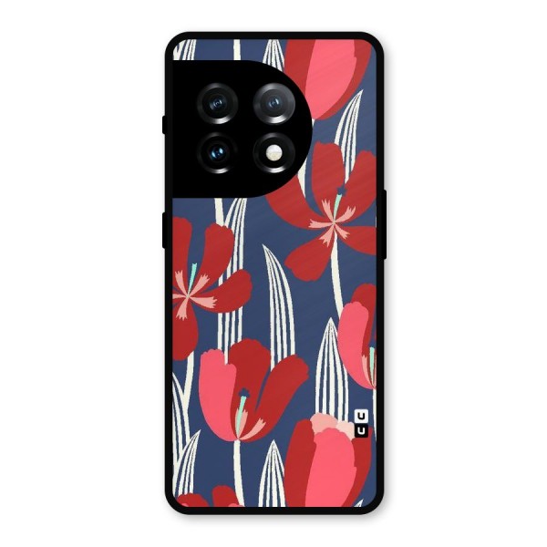 Artistic Tulips Metal Back Case for OnePlus 11
