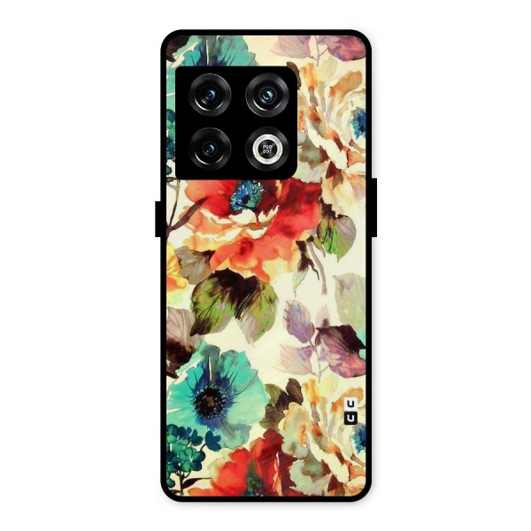 Artsy Bloom Flower Metal Back Case for OnePlus 10 Pro 5G